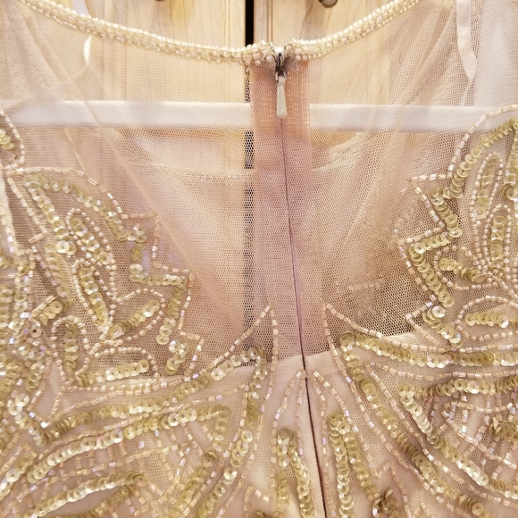 Pisarro Nights Sequined and Beaded Long Dress10 - Picture 10 of 13